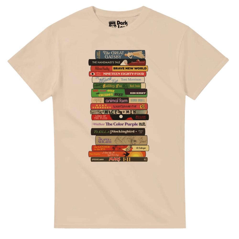 Classic Banned Books Stack T-Shirt